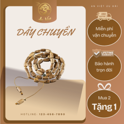 Dây Chuyền Trầm Hương An Việt Dạng Hạt Tự Nhiên